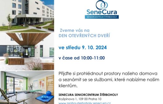 Pozvánka na Den otevřených dveří SeniorCentra Štěrboholy